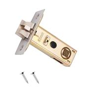 Qrity 58mm Tubular Latch, Forked Mortice Latch, Mute Door Sprung Latch, with Stainless Steel Panel for Internal Doors, Lever Door Handles