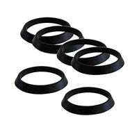 Qrity 6 Pack Cone Silicone Washer 38mm ID 43mm OD, Kitchen Sink Waste Trap Inlet Seal Ring, Flexible Sink Drain Gasket for 1 1/2 Inch Drain Pipe