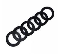 Qrity 6 PCS Kitchen Sink Waste Pipe Blanking Cap Gasket 45mm Drain Gasket Drainer Seal Ring Rubber Washer for G 1-1/2" Fitting
