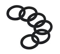 Qrity 6 Pieces Kitchen Sink Rubber Washer, Nitrile Rubber O-Rings, OD 55mm, ID 41mm Flat Washer, Waste Pipe O Ring Seal