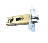 Qrity 60mm Tubular Latch, Forked Mortice Latch, Mute Door Sprung Lock, with Stainless Steel Panel for Internal Doors, Lever Door Handles