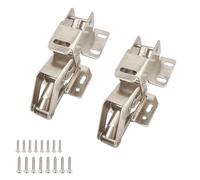 Qrity Cupboard Hinges - 2 Pack, 90 Degree Flap Hinges for Cabinet, RV, Van, Motorhome & Caravan
