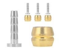 Qrity Disc Brake Olive and Barb Insert, 4 Pairs BH90 Compatible Hydraulic Brake Hose Olive Insert for Mountain Bicycle Repair Parts