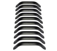 Qrity Pack of 10 Black Kitchen Cupboard Handles, 96 mm Hole Centers, 112mm Long Bow Pulls, Modern Furniture Drawer Pull Handle