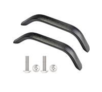 Qrity Pack of 2 Black Kitchen Cupboard Handles, 192 mm Hole Centers Bow Pulls, Modern Furniture Drawer Pull Handle