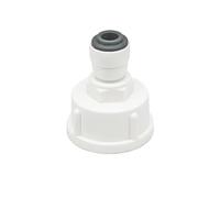 Qrity RO Water Filter Fitting, 1/4" Quick Connect Straight to 3/4" Female Thread Straight Quick Connect, Double Seal, Filter Plumbing Fitting, 1 Piece