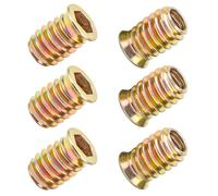 Qrity Threaded Inserts for Wood M6x12mm Insert Nut Zinc Plated, 20PCS