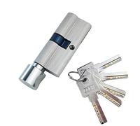 Qrity Thumb Turn Euro Cylinder Lock 37.5/37.5 (75mm), Euro Barrel Lock with 5 Keys, Anti-Bump, Anti-Pick Door Lock with Keys, for UPVC Door, Composite Door
