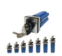 QRJAZHNTP 1pcs LW26-32F with Key Three Position Lockable Universal Transfer 32A 690V Dual Power Switching Motor Reverse Rotary Cam Switch(32A 4Poles)
