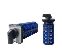 QRJAZHNTP 3 Positions Rotary Switch 5 Poles LW26-63/5 Cam Selector 63A 690V Change-Over Gear Silver Contact