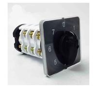 QRJAZHNTP 7 Position Rotary Changeover Switch Four Poles 75A Universal Cam Manual Transfer Selector YMZ12-75/4