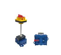 QRJAZHNTP Disconnect Isolator Switch with Aluminium Bar Rail Mounted 80A 3/P On-Off Padlock Rotary Cam Cabinet Control YMD11-80B/4P