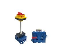 QRJAZHNTP Isolator Switch with Padlock Panel 100A 3 Phases 2 Position On-Off with Aluminium Bar Rotary Cabinet YMD11-100B