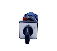 QRJAZHNTP LW26-10A Single Hole Mounting Size 16.2mm 1/2/3/4 Poles Rotary Cam Switch Changeover Selector Silver Contact Power Control(2P-8 Terminals)