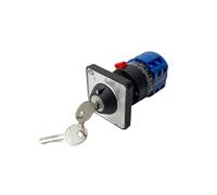 QRJAZHNTP LW26-20/2 Single Hole with Key Universal Silver Contact 2 Poles Three Positions Dual Power Motor Forward and Reverse 20A