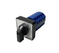 QRJAZHNTP LW26-25/5 Rotary Cam Switch Knob 6 Position 0-5 Changeover Selector 20/25A 5 Poles 20 Terminals Silver Contact