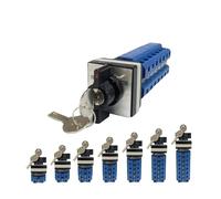 QRJAZHNTP LW26-32F with Key Three Position Lockable Universal Transfer 32A 690V Dual Power Switching Motor Reverse Rotary Cam Switch(32A 1Pole)