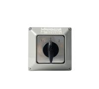 QRJAZHNTP LW26-63A Cam Switch with Enclosure Changeover Main Knob 690V 63A 1 Pole Waterproof Box Rotative YMW26-63/1M(Switch with box 01)