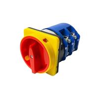 QRJAZHNTP LW26GS-160/04-3 Cam Switch Padlock Panel Mounting Power Rotary Changeover Interruptor 8 Terminals ON-Off 2P 160A Silver Contact