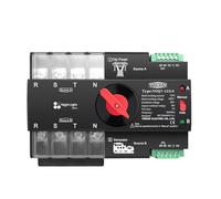 QRJAZHNTP Rail 3 Phase 4P 63A 100A 125A 220V 230V Dual Power Electrical Selector Switch(100A)