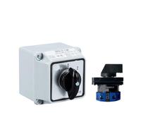 QRJAZHNTP YMW26-20/1M Waterproof IP65 Rotary Cam Switch Changeover Control Circuit 690V 20A 1 Pole with Protective Box LW26 LW28 LW39B(01 with box)
