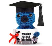 QRKPVHD 1PC Academic Point Koala with Diploma and PhD Hat, Gifts for Graduates, Lucky Amulet Exam Gift, Graduation 2025 (Grey)