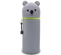 QRKPVHD Kawaii Pencil Case - Pencil Case - 2-in-1 Soft Silicone Bag, Pencil Case, Stand Up Pencil Case, Animal Pen Holder, Pencil Bag Girls Boys (Koala-A)