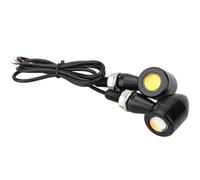 QRMC3X Tail Light For Eagle Eye LED Motorcycle Signal License | 2X For Eagle Eye LED Motorcycle Signal License Plate Light Motorcycle Taillight Yellow Moto Accessories Motorbike Brake Lamp