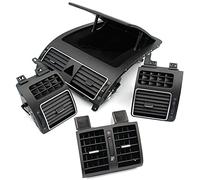 QRMZJF 1TD819203A 1TD819728C, for VW, for Caddy, for Touran, 2004-2016 Front Rear Left Right Centre Chrome Console AC Air Conditioning Outlet Vent Car AC Vent Grille Outlet(A set)
