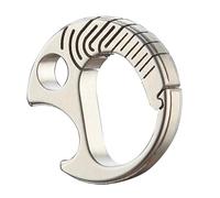 QRONCES Titaniums Carabiner Keychains Clip Opener AntiLost Small Carabiner Clip Quick Releases Spring Keyring