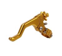 QRPTMBNF 7 8" Handlebar Clutch Lever Compatible with Suzuki RM85 | 22mm Short Stunt Compatible with Suzuki RM125 1992-2008, RMZ250 2004-2017, RMZ450 2005-2017(Gold)