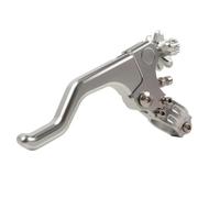QRPTMBNF 7 8" Handlebar Clutch Lever Compatible with Suzuki RM85 | 22mm Short Stunt Compatible with Suzuki RM125 1992-2008, RMZ250 2004-2017, RMZ450 2005-2017(Silver)