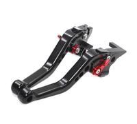 QRPTMBNF Brake Clutch Levers Compatible with Honda SH150, 2012-2021, SH125 | Adjustable Compatible with Honda SH300 2012-2021(Black Red Short)