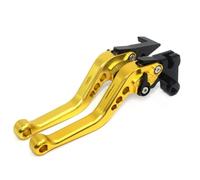 QRPTMBNF Brake Clutch Levers Compatible with Honda SH150, 2012-2021, SH125 | Adjustable Compatible with Honda SH300 2012-2021(Gold Short)