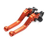 QRPTMBNF Brake Clutch Levers Compatible with Honda SH150, 2012-2021, SH125 | Adjustable Compatible with Honda SH300 2012-2021(Orange Short)