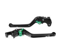 QRPTMBNF Brake Clutch Levers Compatible with Honda SH150, 2012-2021, SH125 | Adjustable Compatible with Honda SH300 2012-2021(Black Green Long)