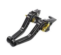 QRPTMBNF Brake Clutch Levers Compatible with Honda SH150, 2012-2021, SH125 | Adjustable Compatible with Honda SH300 2012-2021(Black Gold Short)