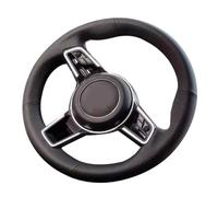 QRPTMBNF Steering Wheel Covers Compatible with Porsche Cayenne S, Macan | Leather Compatible with Porsche Cayenne Base, E-Hybrid S, 918 Spyder, 718 Boxster, Cayman, 911(Red)