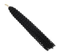QRSTUVXZY 22 Strands Synthetic Hair Extensions 18 Inch Boho Dirty Braid wig for Women Men(6 pcs)(1B#)