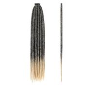 QRSTUVXZY 36 Inch Handmade Dreadlocks, Long Synthetic Handmade Weave Wigs 0.6 cm Width(1BT613#)