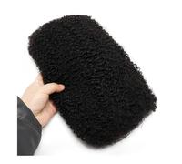 QRSTUVXZY Afro Kinkys Bulk Human Hair 50g/Pack, for Mini Twists, Braiding, Micro Locs, Repair Locs, And Dreadlock Extensions(Natural Color,20inch)