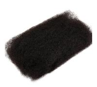 QRSTUVXZY Afro Kinkys Bulk Human Hair For Braiding 50g/pack Bulk Human Braiding Hair for Microlocs Extensions(Natural Color,14inch)