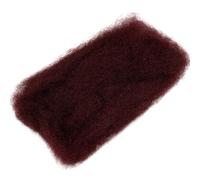 QRSTUVXZY Afro Kinkys Bulk Human Hair For Braiding 50g/pack Bulk Human Braiding Hair for Microlocs Extensions(Wine red,18inch)