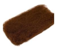 QRSTUVXZY Afro Kinkys Bulk Human Hair For Braiding 50g/pack Bulk Human Braiding Hair for Microlocs Extensions(Ginger Brown,16inch)