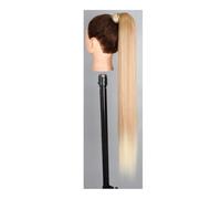 QRSTUVXZY Clip in Ponytail Extension Wrap Around Long Straight Natural Soft Synthetic Hairpiece for Women 34 Inch(27T613)