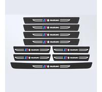 QRSWEWPA 4PCS Car Kick Plates Stickers for Suzuki Swace 2020-2025,Threshold Plate Welcome Pedal Trim Anti Scratch Sill Protectors Strips