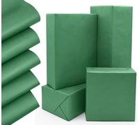 QRTDXP 5pcs 50 * 70cm Green Wrapping Paper Sheet,Solid Color ECO Kraft Gift Wrap Paper Perfect for Wedding Birthday Christmas Festival