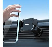 QruiLanTu Car Vent Phone Mount Upgrade one-Key Locking Universal Extension Clip car Phone Holder Mount Never Blocking Vent Free Fit for All Phones iPhone Samsung(Hook)