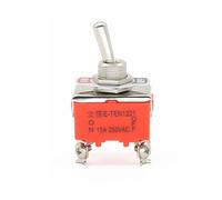 QRUYHBAJU 1PCS E-TEN1221 15A 250VAC 4PIN ON-Off Toggle Switch Rocker Switch The Power Switch Micro Switch Orange(E-TEN1221)