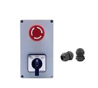 QRUYHBAJU Forward and Reverse Switch NC Lathe Chip Removal Machine 20A 10A Three-Phase Electric Emergency Stop Push Button Cam Selector